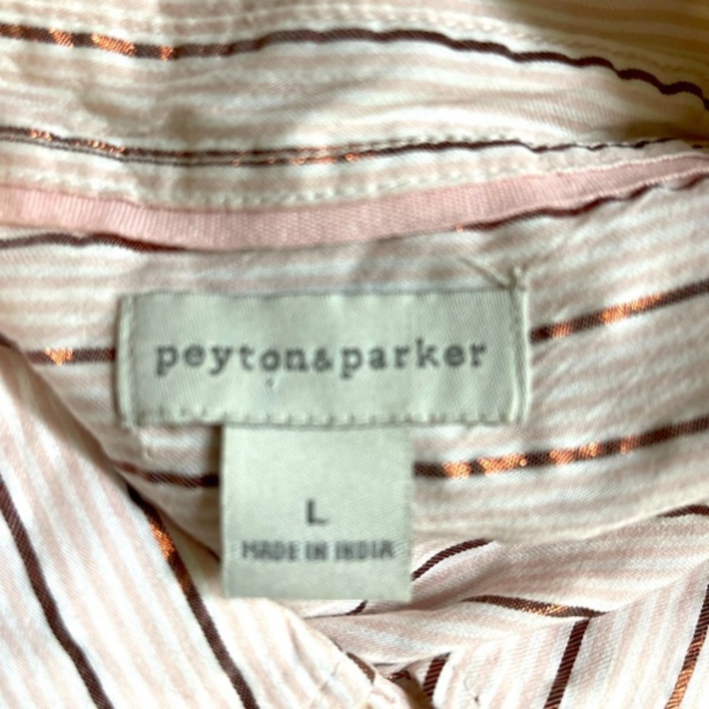Payton‎ & Parker Button Down Tie Short Sleeve Top - Picture 2 of 3